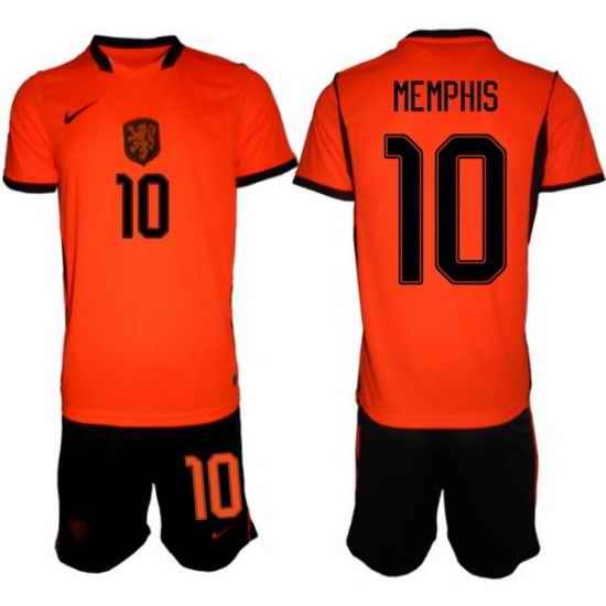 Men Netherlands 2026 Soccer Jerseys Orange #10 Memphis Depay